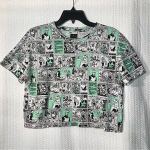 zara / disney princess sleeping beauty comic crop top size small
